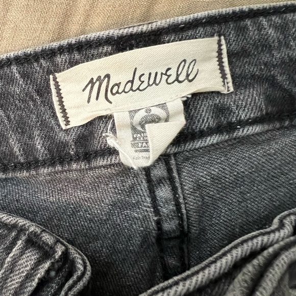 Black Curvy Perfect Vintage Straight Jean Madewell - Picture 7 of 8